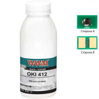 Тонер OKI B412/432/MB462 250г Black + chip WWM (TC-B412-WWM) Diawest