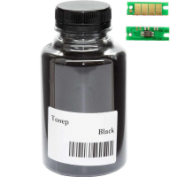 Тонер Ricoh Aficio SP201, 60г, Black +chip AHK (3203783) Diawest