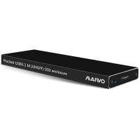 Карман внешний Maiwo M.2 SSD (NGFF) SATA USB3.1 GEN2 Type-C al. (K16NC black) Diawest