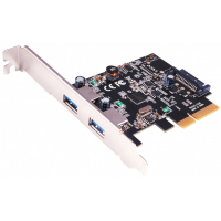 Контроллер ST-Lab USB 3.1 Gen2 2x Type-A (up to 10 Gbit), PCI-E Gen-III x2+ LP (U-1780) Diawest