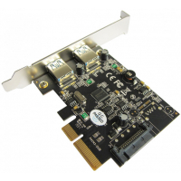 Контроллер ST-Lab USB 3.1 Gen2 2x Type-A (up to 10 Gbit), PCI-E Gen-III x2+ LP (U-1780) Diawest