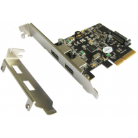 Контроллер ST-Lab USB 3.1 Gen2 2x Type-A (up to 10 Gbit), PCI-E Gen-III x2+ LP (U-1780) Diawest