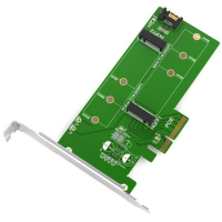 Контролер Maiwo Multi-Size PCIex4 & SATA to M.2 (M-Key or B-key) KT015 SSD (45774) Diawest