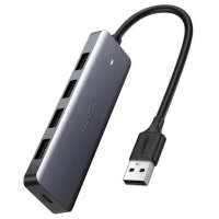 Концентратор Ugreen 4-port 0.15m USB 3.0 Active Metal Plated Shell Ultra Slim CM (50985) Diawest