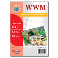 Бумага WWM 10x15 (G225.F100/ G225.F100/С) Diawest