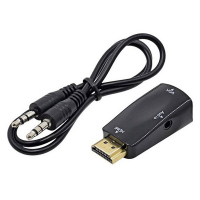 Перехідник ST-Lab HDMI male (PC/laptop) - VGA F(Monitor) (U-991 black) Diawest