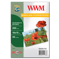 Бумага WWM 10x15 (SM260.F50) Diawest