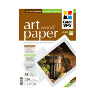 Бумага ColorWay A4 ART 230г/м, glossy wood, 10sh, OEM (PGA230010WA4_OEM) Diawest