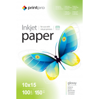 Папір PrintPro 10x15 150г glossy, 100sh, OEM (PGE1501004R_OEM) Diawest