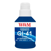 Чорнило WWM Canon GI-41 для Pixma G2420/3420 190г Cyan (KeyLock) (G41C) Diawest