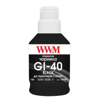Чорнило WWM Canon GI-40 для G5040/G6040 190г Black Pigmented (KeyLock) (G40BP) Diawest