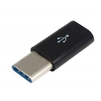 Перехідник Type-C to Micro USB Lapara (LA-Type-C-MicroUSB-adaptor black) Diawest