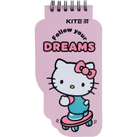 Блокнот Kite на спирали Hello Kitty 50 листов, нелинированный (HK22-465) Diawest