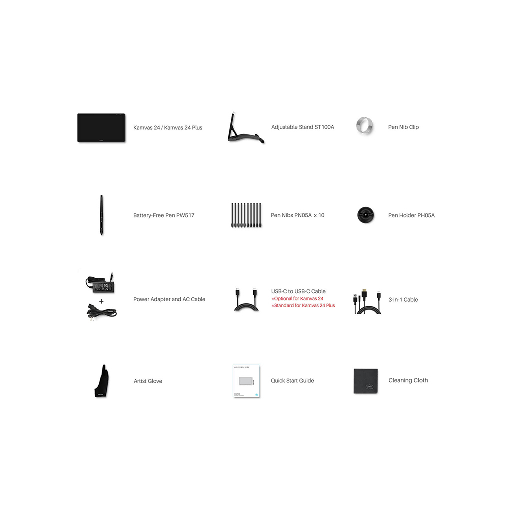 Графический планшет Huion Kamvas 24 Plus (GS2402) Diawest