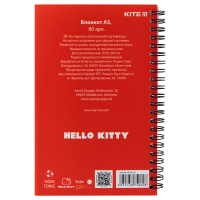 Блокнот Kite Hello Kitty 80 листов А5 Красный (HK19-225) Diawest