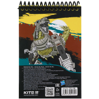 Блокнот Kite Transformers 48 листов, А6 нелинированный (TF21-196) Diawest