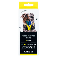 Фломастеры Kite Dogs, 6 цветов (K22-446) Diawest