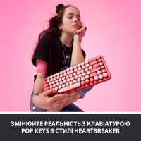 Клавиатура Logitech POP Keys Wireless Mechanical Keyboard Rose (920-010718) Diawest