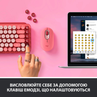 Клавиатура Logitech POP Keys Wireless Mechanical Keyboard Rose (920-010718) Diawest