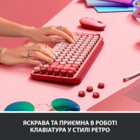 Клавиатура Logitech POP Keys Wireless Mechanical Keyboard Rose (920-010718) Diawest