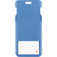Бейдж Axent слайдер вертикальный, 54х85мм, дымчатый синий (4500V-02-A) Diawest