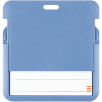 Бейдж Axent слайдер горизонтальный, 85х54мм, дымчатый синий (4500H-02-A) Diawest