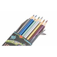 Олівці кольорові Yes металізовані 6 кол. (290374) Diawest