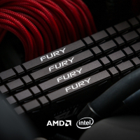 Модуль памяти для компьютера DDR4 64GB (2x32GB) 3600 MHz Fury Renegade Black Kingston (KF436C18RBK2/64) Diawest