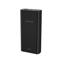 Батарея універсальна Canyon 20000mAh, Input 5V/2A, Output 5V/2.1A(Max), Black (CNE-CPB2001B) Diawest