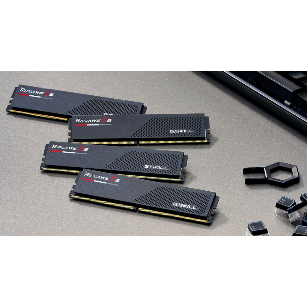Модуль пам'яті для комп'ютера DDR5 32GB (2x16GB) 5600 MHz Ripjaws S5 Black G.Skill (F5-5600J4040C16GX2-RS5K) Diawest
