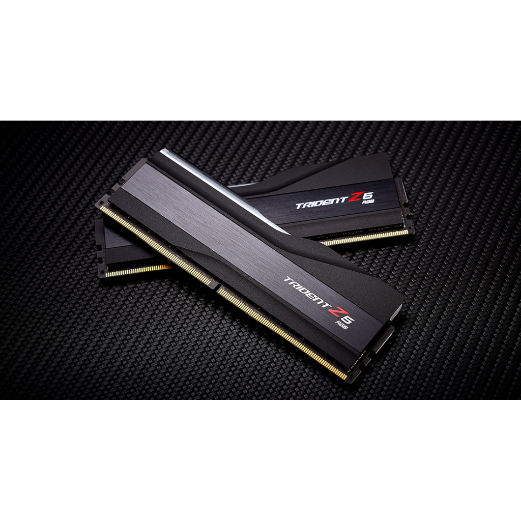 Модуль памяти для компьютера DDR5 32GB (2x16GB) 6000 MHz Trident Z5 RGB Black G.Skill (F5-6000J4040F16GX2-TZ5RK) Diawest