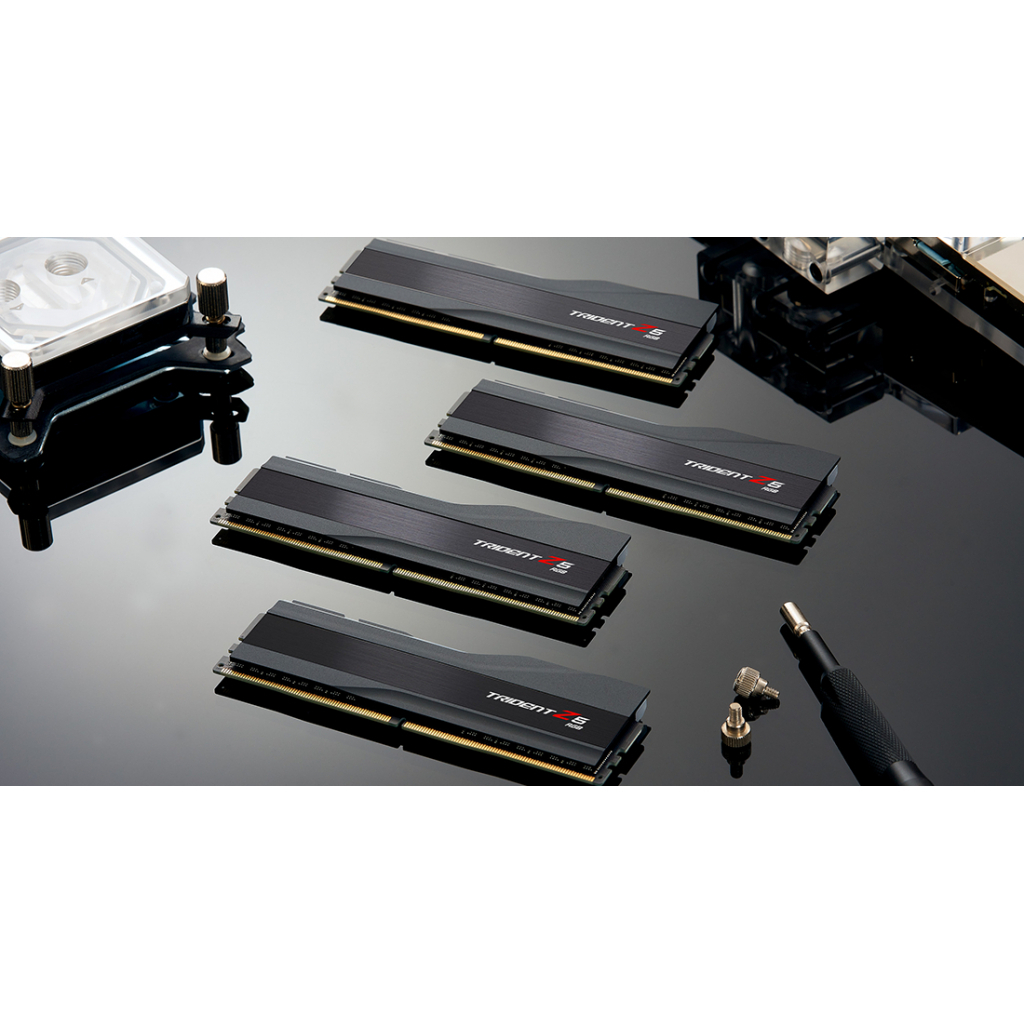 Модуль памяти для компьютера DDR5 32GB (2x16GB) 6000 MHz Trident Z5 RGB Black G.Skill (F5-6000J4040F16GX2-TZ5RK) Diawest