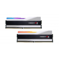 Модуль памяти для компьютера DDR5 32GB (2x16GB) 5600 MHz Trident Z5 RGB Silver G.Skill (F5-5600J3636C16GX2-TZ5RS) Diawest