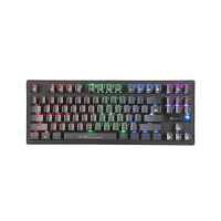 Клавіатура Xtrike GK-979 5 colors-LED Mechanical Red Switch USB Black (GK-979) Diawest