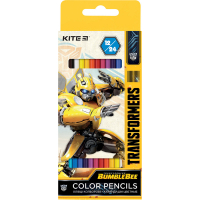 Олівці кольорові Kite Transformers двосторонні 12 шт. 24 кольора (TF20-054) Diawest