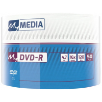 Диск DVD MyMedia DVD-R 4.7GB 16X Wrap MATT SILVER 50шт (69200) Diawest