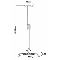 Кронштейн до проектора Walfix PB-15W Diawest