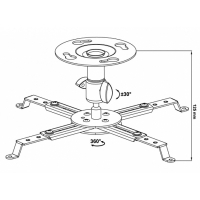 Кронштейн до проектора Walfix PB-14W Diawest