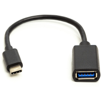 Дата кабель OTG USB 2.0 AF to Type-C 0.1m PowerPlant (CA911837) Diawest