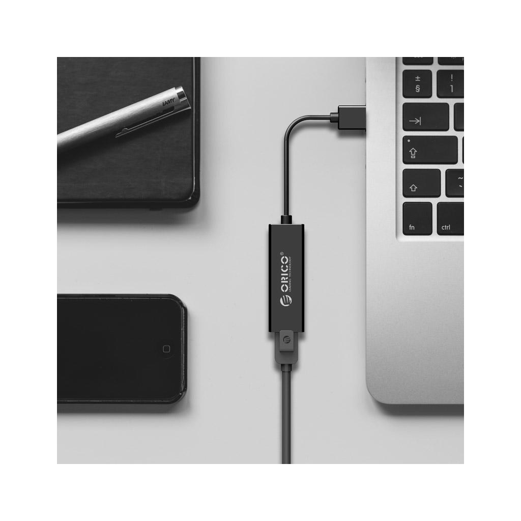 Переходник USB to Ethernet UTJ-U3-BK-BP Orico (CA911431) Diawest