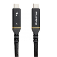 Дата кабель USB-C 4 to USB-C 1.0m 40Gbps, 100W, 20V/ 5A, 4K/ 60HZ PowerPlant (CA913299) Diawest