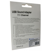 Звуковая плата Dynamode USB 8(7.1) каналов 3D RTL (USB-SOUND7-WHITE) Diawest
