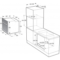 Духова шафа Gorenje BOS6737E13BG Diawest