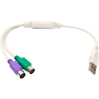 Перехідник USB to 2хPS/2, 0.3m PowerPlant (CA913183) Diawest