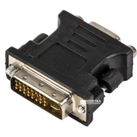 Перехідник VGA to DVI-I (24+5 pin), черный PowerPlant (CA910892) Diawest