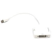 Перехідник mini DisplayPort (Thunderbolt) to DisplayPort, HDMI, DVI 0.2 PowerPlant (CA911097) Diawest