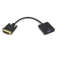 Перехідник DVI-D Dual Link (M) to VGA (F) 0.15m PowerPlant (CA911141) Diawest