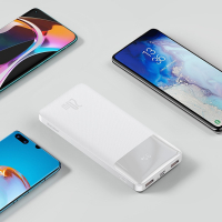 Батарея универсальная Baseus Bipow 10000mAh, PD/18W, QC/3.0, USB-C, 2*USB-A, white (PPDML-L02) Diawest