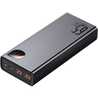 Батарея універсальна Baseus Adaman Metal 20000mAh, PD/65W, QC/3.0, USB-C, 2*USB-A (PPIMDA-D01) Diawest