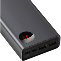 Батарея універсальна Baseus Adaman Metal 20000mAh, PD/65W, QC/3.0, USB-C, 2*USB-A (PPIMDA-D01) Diawest
